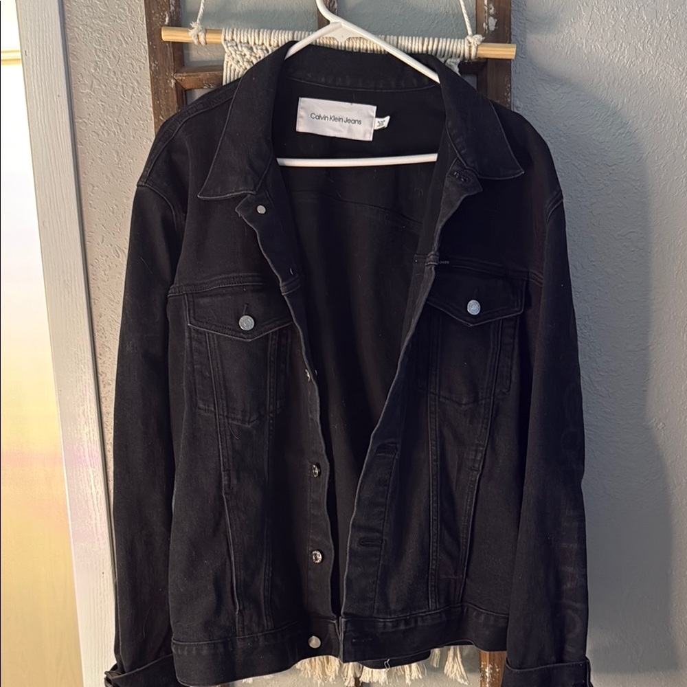 Calvin Klein Black Denim Jacket for Men